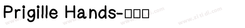 Prigille Hands字体转换